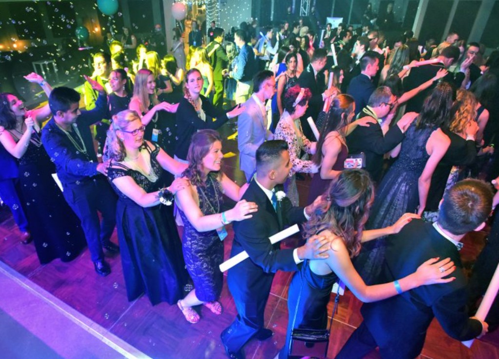 Family celebration dance floor.